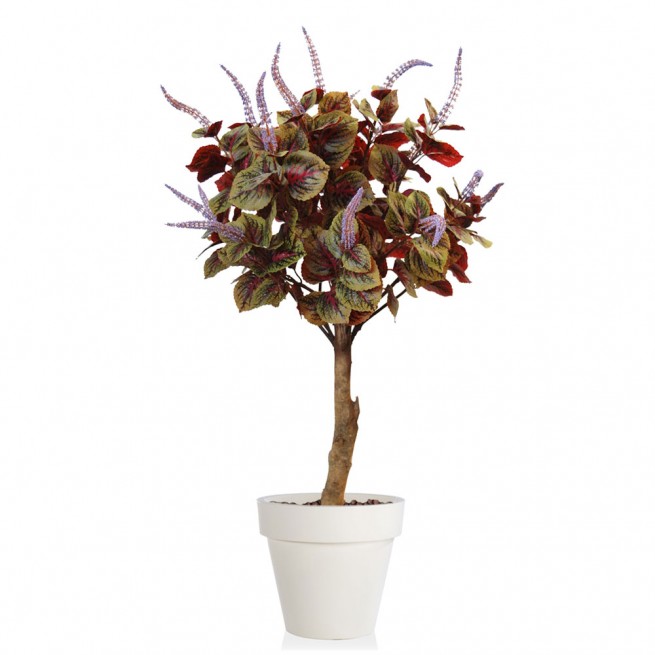 Planta semi-artificiala Ila, Coleus Flower Topiary Green Purple - 100 cm